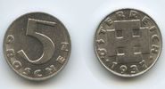 Österreich 5 Groschen M#3101 Erste Republik 1918-1938