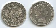 Österreich Siebenbürgen Karlsburg Transsilvanien 1 Florin / Gulden M3589 - Spitzenerhaltung - Kaiser Franz Joseph.1848-1916
