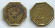 2 Francs M085 - Frankreich Jeton Paris Brasserie Suisse Schweiz RAR France -