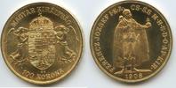 Österreich Ungarn 100 Korona M#3371 Franz Joseph I.1848-1916 Offizielle Nachprägung