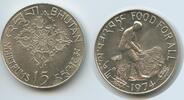 Bhutan 15 Ngultrums Silber M#3298 - Food for all FAO Reisbauer - Jigme Singye Wangcuck -