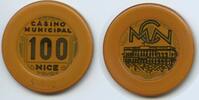 100 Francs M029 - Spielmarke Casino Nizza Casino municipal Nice MCN Wertmarke -