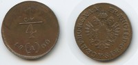 RDR Österreich Habsburg Wien ¼ Kreuzer M#3639 Franz II.1792-1835