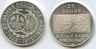 Silbermedaille GY680 Deutschland 25 Jahre Soziale Marktwirtschaft Deutsche Mark -