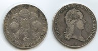 Habsburger Erblande Mailand Italien 1 Kronentaler (Crocione) M#1031 - SEHR RAR - Franz II.1792-1835