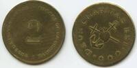 2 Francs GX241 - Belgien Jeton Broeders van Liefde Deus Charitas SEHR RAR -