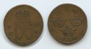 1 Öre G2037 - Schweden KM#383.1 Frederik I. 1720-1751 Svergie Sweden -