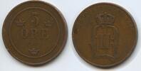 Ore G15646 - Sweden 5 Ore KM#757 Oscar II.1872-1907 Svergie Schweden -