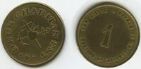 1 Franc GX787 - Belgien Jeton Broeders van Liefde Deus Charitas SEHR RAR -