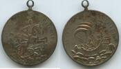Medaille M3577 - Sehr alte Sankt Georgsmedaille - Drachentöter Schiff -