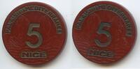 5 Francs GX161 - Spielmarke Nice Casino Nizza Palais de la Méditerranée Jeton -