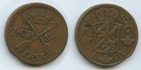 2 Öre G2034 - Schweden KM#461 Adolf Friedrich 1751-1771 Svergie Sweden -