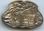 Plakette A763 - Alte Glocknerhaus 2143 M. mit Großglockner Stockabzeichen -