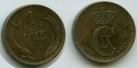 Ore G16541 - Denmark 1 Ore VBP KM#792.2 VF-XF Christian IX.1863-1906 Dänemark -