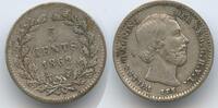 5 Cents G14466 - Niederlande KM#91 Silber William III.1849-1890 Netherlands -