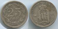 25 Öre G2441 - Schweden KM#739 Oskar II.1872-1907 Silber Sweden -
