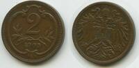2 Heller G3987 - Österreich KM#2801 Franz Joseph I. 1848-1916 -