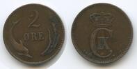 Dänemark 2 Öre (2 Øre) G7193 - Christian IX. 1863-1906 Denmark -