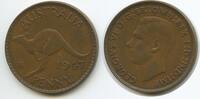 Penny G12305 - Australien One Perth KM#36 Känguru King George VI. Australia -
