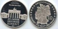 Medaille GY101 - 20 Jahre deutsche Einheit 1990-2010 Wir sind ein Volk -