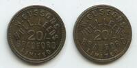 Jeton GX486 - Großbritannien 20/- Bradford W.Cullsons Hulleeds Great Britain -