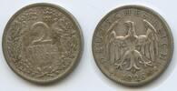Deutsches Reich Weimar 2 Reichsmark S0040 - Weimarer Republik Germany -