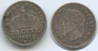20 Centimes G9349 - Frankreich KM#808.2 Silber Napoleon III. France -