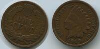 USA Cent G16112 - United States One KM#90a Scarce Indian Head USA -