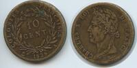 Französische Kolonien 10 Centimes G2658 - Guadeloupe Martinique Saint Dominique French colonies Charles X. -