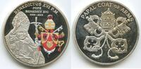 Medaille GY399 - Vatikan Papst Benedikt XVI. 2005-2013 Farbauflage -