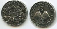 Medaille M253 - Alpen-Dollar Grün-Weiss Österreich 1 S -