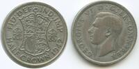 Crown G2241 - Großbritannien Half KM#856 Silber George VI. Great Britain -