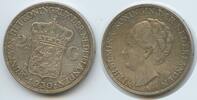 Niederlande Königreich 2½ Gulden Silber G3267 - Wilhelmina 1890-1948 Netherlands -