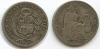 Peru ⅕ Sol H0108 - Seated Liberty -