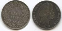 Bayern München 1 Gulden Silber 1842 H0181 - Ludwig I. 1825-1848 Sehr schön - Vorzüglich, Patina