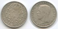 Schweden 1 Krone Silber G2033 - Gustav V. 1907-1950 Svergie Sweden -