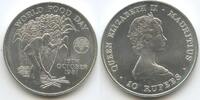 Mauritius 10 Rupees Silber GS313 - Sugar Cane Queen Elizabeth II. -