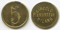 Italien Mailand 5 Centesimi Wertmarke Jeton T025 - Circolo Piemontese Milano Italy -