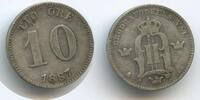 Schweden 10 Öre G15604 - Oscar II. 1872-1907 Svergie Sweden -