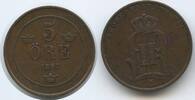 Schweden 5 Öre G2312 - Oscar II. 1872-1907 Svergie Sweden -