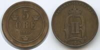 Schweden 5 Öre G2315 - Oscar II. 1872-1907 Svergie Sweden -