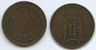 Schweden 5 Öre G2313 - Oscar II. 1872-1907 Svergie Sweden -