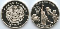 Bhutan 300 Ngultrums Silber G0360 - Summer Olympics Atlanta 1996 Basketball Jigme Singye Proof -