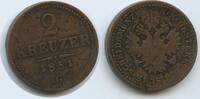Österreich Kaiserreich 2 Kreuzer G5429 - RAR Franz Joseph I. 1848-1916 Hungary Austria -