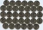 1 Mark Lot 1992 D München Bundesrepublik Deutschland BRD GN823 - 33 Stück Lot - Germany Federal Republic Deutschland BRD Unzirkuliert