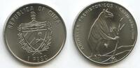 Kuba 1 Peso 1993 M#5655 - Prehistoric Animals - Chalicotherium Unzirkuliert