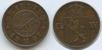 Norwegen ½ Skilling G2454 - RAR Carl XV. Adolf, 1859-1872 Norge Norway -