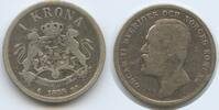 Schweden 1 Krona G15610 - Oskar II. 1872-1907 -
