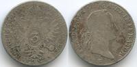 RDR Österreich Böhmen Prag 3 Kreuzer Silber M#6033 - Franz II. 1792-1835 Austria -