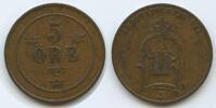 Schweden 5 Öre G2323 - Oscar II. 1872-1907 Svergie Sweden -